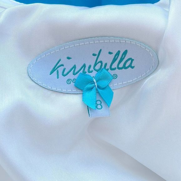 Kirribilla Lucy Dress. Blue and White. Silk Blend. Size 8. New With Tags. - Picture 9 of 11